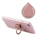 Supporto universale per telefono ad anello con rotazione a 360 gradi, Supporto universale per telefono ad anello con rotazione di 360 gradi con gocce d'acqua (oro rosa)