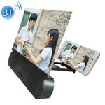 F9 Amplificatore per schermo del telefono cellulare ricaricabile universale da 10 pollici Amplificatore video HD con supporto a ventosa in silicone e altoparlante Bluetooth (nero)