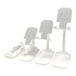 Staffa di supporto da tavolo retrattile pieghevole universale Z01 per tablet per telefono cellulare (bianca)