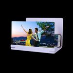 Lente d'ingrandimento per schermo di protezione degli occhi per telefono cellulare ultra sottile 9X (bianca)