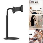 ZM-15 Supporto da tavolo girevole in lega di alluminio Supporto pigro per telefoni cellulari / tablet da 4,7-12,9 pollici (nero)