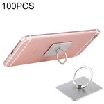 Supporto universale per telefono cellulare con anello da dito da 100 PC, Supporto universale per cellulare con anello per dito da 100 pezzi (argento)