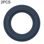 Autoadesivo ad anello magnetico in pelle PU Nillkin Portable 2 PCS (blu)