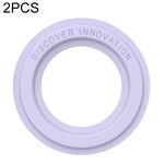 Autoadesivo anello magnetico in pelle portatile da 2 pezzi Nillkin portatile (viola)