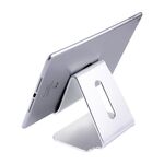 Supporto per tablet da tavolo portatile in lega di alluminio CNC per iPad e iPhone e tablet