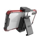 Supporto per staffa a clip universale per telefono cellulare antiscivolo regolabile per iPhone X e 8 Plus (nero)