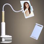 Staffa pigro a rotazione libera in lega di alluminio-magnesio Supporto universale per tablet per telefoni cellulari, adatto per telefoni cellulari / tablet da 4-12,9 pollici, lunghezza: 1 m (oro)