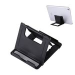 Mini supporto per telefono pieghevole universale, dimensioni: 8,3 x 7,1 x 0,7 cm, Per iPhone, Samsung, Huawei, Xiaomi, HTC e altri smartphone, tablet (nero)