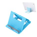 Mini supporto per telefono pieghevole universale, dimensioni: 8,3 x 7,1 x 0,7 cm, Per iPhone, Samsung, Huawei, Xiaomi, HTC e altri smartphone, tablet (blu)