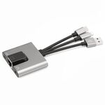 NK-1056S 3 in 1 8 pin, tipo C, USB a 8 pin di ricarica, porta Ethernet, convertitore multifunzionale per auricolari da 3,5 mm