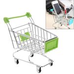 Scatola / supporto da tavolo universale in stile carrello della spesa mini, Per iPhone, Galaxy, Huawei, Xiaomi, LG, HTC e altri smartphone (verde)