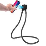 XWJ-1802D Magnetic Universal Tablet e cella del telefono cellulare, pigro appeso sulla staffa del collo, supporto per telefono cellulare, 360 gradi rotante pieghevole a collo di cigno flessibile per scrivania, letto, divano per qualsiasi telefono e tablet