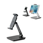 AP-7X Supporto da tavolo universale in alluminio con supporto da tavolo per telefono e tablet da 4,7-9,7 pollici (grigio argento)