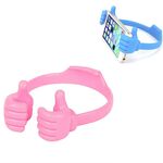 Supporto per telefono universale multifunzione da 3 PC Supporto per tablet PC Supporto pigro (rosa)