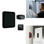 Adsorbimento magnetico per iPad a parete Adattatore universale Adesivo per cellulare Parete del telefono cellulare (nero B)