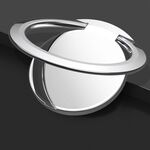Supporto per anello per cellulare da 10 pezzi Supporto per fibbia ad anello in metallo creativo (argento)