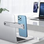 OATSBASF Phone Mobile Phone Sync Skinc Schermo in lega di alluminio Staffa del computer Staffa di espansione (argento)