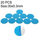 20 pezzi lamiera di piastra metallica foglio di ferro per supporto per telefono auto magnetico (30x0.3mm)