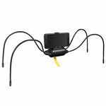 Titolare del tablet Spider arbitrario curvo pigro pigro staffa del telefono del desktop macchina del tablet della tavoletta del bagno (nero)