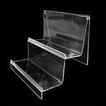 10 PCS Assessuale Portafoglio trasparente Portafoglio Plastic Phone Mask Display Stand Supporto del bancone del supporto, Specifica: No. 4 2 Strato
