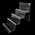 10 PCS Assessuale Portafoglio trasparente Portafoglio Plastic Phone Mask Display Stand Supporto per il supporto del supporto, Specifica: No. 4 4 Layer