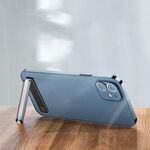 OATSBASF 03654 Mini supporto per telefono cellulare Adesivo posteriore portatile Pieghevole Pieghevole Desktop Multifunzionale Magnetico (Grigio)