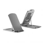Supporto per telefono pieghevole in lega di alluminio (argento)