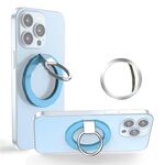 Porta cellulare per telefono cellulare a 360 gradi di Wlons magnetico (blu)