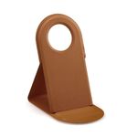 Staffa magnetica 2 in 1 verticale PU per caricatore wireless Magsafe (Brown)