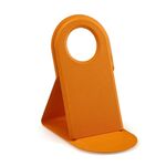 Staffa magnetica 2 in 1 verticale PU per caricatore wireless Magsafe (arancione)