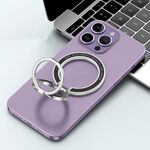 Supporto per telefono ad anello magnetico a doppio asse per auto (bianco satinato)