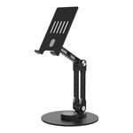 Supporto da tavolo per tablet con sollevamento meccanico R-JUST HZ40 (nero)