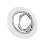 Supporto ad anello magnetico satinato per telefono Magsafe (bianco)