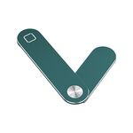 Supporto per telefono magnetico pieghevole portatile multifunzionale in lega di alluminio (verde)