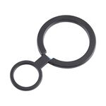 Supporto magnetico per anello per telefono in metallo (nero)