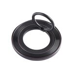 Supporto per cellulare in metallo con anello rotante (nero)