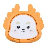 Supporto ad anello girevole in metallo per telefono Cartoon Dragon (arancione)