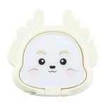 Supporto ad anello girevole in metallo per telefono Cartoon Dragon (bianco)
