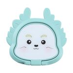 Supporto ad anello girevole in metallo per telefono Cartoon Dragon (blu)