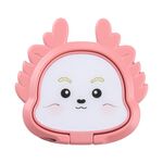 Supporto ad anello girevole in metallo per telefono Cartoon Dragon (rosa)