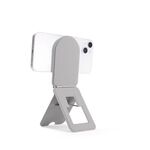Supporto magnetico pieghevole da tavolo per telefono (rotondo grigio)