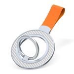 Supporto per fibbia ad anello magnetico in fibra di carbonio (bianco + arancione)