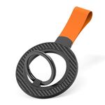 Supporto per fibbia ad anello magnetico in fibra di carbonio (nero + arancione)