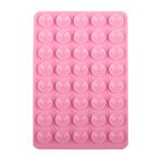 Adesivi posteriori a ventosa bifacciali in silicone per telefono cellulare 40 pezzi (rosa)