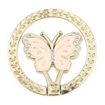 Supporto ad anello per cellulare in metallo a forma di farfalla (rosa)