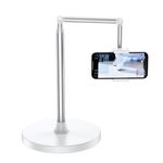 Supporto da pavimento regolabile in continuo X9 per telefono, supporto per trasmissione in diretta (bianco)
