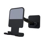CCT11 Wall Paste Pasta Mobile Phone Bracket Pieghevole Ascensore Bagno Bagno Cucina Staffa da parete (Nero)