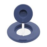 Stand telescopico wireless da 2 in 1 Silicone Desktop Wireless per il caricatore wireless per iPhone / orologio (blu grigio)