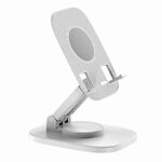 FD5 B028 Supporto per tablet da tavolo pieghevole e girevole (bianco)