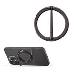 R-JUST SJ20-4 Porta telefono magnetico per coltello in lega di alluminio (grigio scuro)